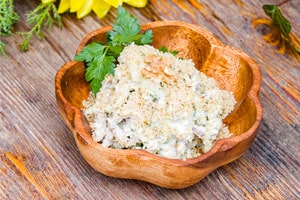 Грузинский салат с грецким орехом